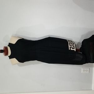 Athina Bandage Asymmetrical Cutout Leg Detail Dress Size M in Black